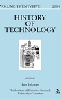 Cover: History of Technology Volume 25 - Leicester University Press