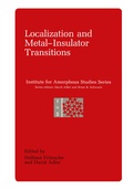 Cover: Localization and Metal-Insulator Transitions - Springer
