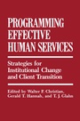 Cover: Programming Effective Human Services - Springer