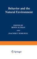 Cover: Behavior and the Natural Environment - Springer