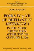 Cover: Books IV to VII of Diophantus' Arithmetica - Springer