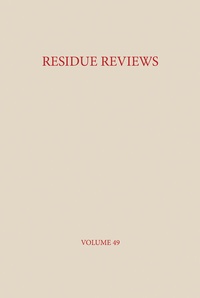 Abbildung von: Residue Reviews - Springer