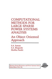 Enlarge image Cover: Computational Methods for Large Sparse Power Systems Analysis - Springer
