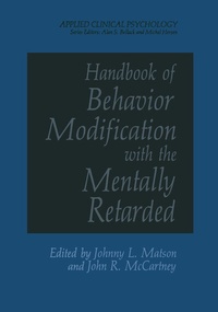 Enlarge image Cover: Handbook of Behavior Modification with the Mentally Retarded - Springer