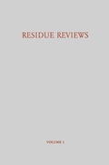 Cover: Residue Reviews / R&uuml;ckstands-Berichte - Springer
