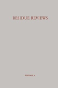 Cover: Residue Reviews / R&uuml;ckstands-Berichte - Springer