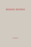 Cover: Residue Reviews / R&uuml;ckstands-Berichte - Springer