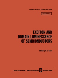 Abbildung von: Exciton and Domain Luminescence of Semiconductors - Springer