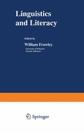 Cover: Linguistics and Literacy - Springer