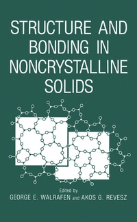 Abbildung von: Structure and Bonding in Noncrystalline Solids - Springer