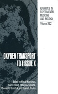 Cover: Oxygen Transport to Tissue X - Springer