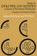 Cover: Essays in Evolution and Genetics in Honor of Theodosius Dobzhansky - Springer