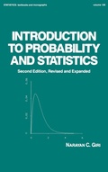 Cover: Introduction to Probability and Statistics - CRC Press