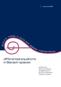 Abbildung von: Differential Equations in Banach Spaces - CRC Press