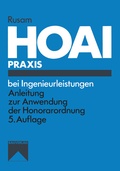 Cover: HOAI-Praxis bei Ingenieurleistungen - Vieweg+Teubner Verlag