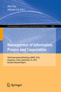 Cover: Management of Information, Process and Cooperation - Springer