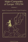 Cover: Major Companies of Europe 1993/94 - Springer