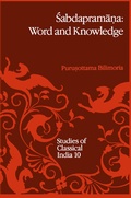 Cover: Sabdaprama?a: Word and Knowledge - Springer