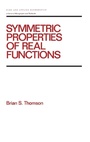 Cover: Symmetric Properties of Real Functions - CRC Press