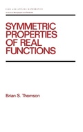 Cover: Symmetric Properties of Real Functions - CRC Press