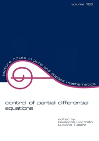 Enlarge image Cover: Control of Partial Differential Equations - CRC Press