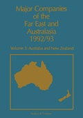 Cover: Major Companies of The Far East and Australasia 1992/93 - Springer