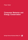 Cover: Consumer Behavior and Energy Conservation - Springer
