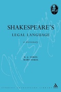 Cover: Shakespeare's Legal Language - Continuum International Publishing Group Ltd.