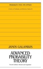 Cover: Advanced Probability Theory, Second Edition, - CRC Press
