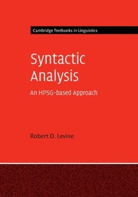 Enlarge image Cover: Syntactic Analysis - Cambridge University Press