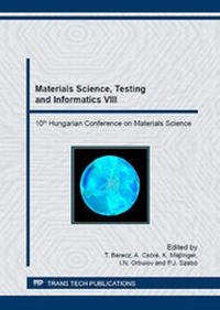 Enlarge image Cover: Materials Science, Testing and Informatics VIII - Trans Tech Publications
