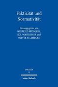 Cover: Faktizit&auml;t und Normativit&auml;t - Mohr Siebeck
