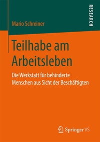 Abbildung von: Teilhabe am Arbeitsleben - Springer VS