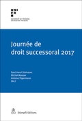 Cover: Journ&eacute;e de droit successoral 2017 - St&auml;mpfli Verlag AG