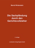Cover: Die Sachpf&auml;ndung durch den Gerichtsvollzieher - Juristischer Verlag Pegnitz