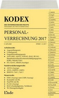 Abbildung von: KODEX Personalverrechnung 2017 - Linde