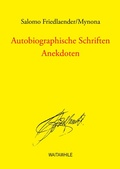 Cover: Autobiographische Schriften - BoD - Books on Demand