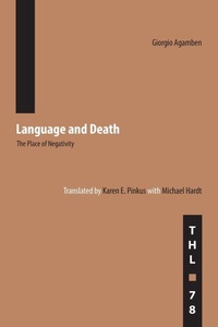 Enlarge image Cover: Language and Death - University of Minnesota Press