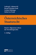 Cover: &Ouml;sterreichisches Staatsrecht - Verlag &Ouml;sterreich