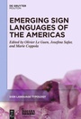 Cover: Emerging Sign Languages of the Americas - De Gruyter Mouton