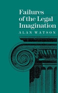 Cover: Failures of the Legal Imagination - University of Pennsylvania Press