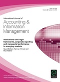 Cover: Institutional and legal frameworks, corporate reporting and managerial performance in emerging markets - Emerald Group Publishing Limited