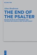 Cover: The End of the Psalter - De Gruyter