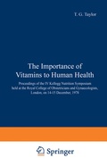 Cover: The Importance of Vitamins to Human Health - Springer