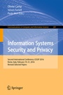 Cover: Information Systems Security and Privacy - Springer