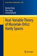 Cover: Real-Variable Theory of Musielak-Orlicz Hardy Spaces - Springer