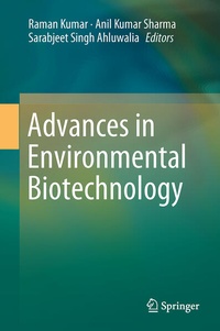 Enlarge image Cover: Advances in Environmental Biotechnology - Springer
