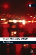 Cover: Hegel's 'Philosophy of Right' - Continuum International Publishing Group Ltd.