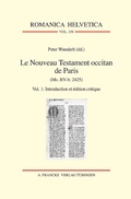 Cover: Le Nouveau Testament occitan de Paris(Ms. BN fr. 2425) - Narr Francke Attempto Verlag