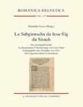 Cover: La Sabgienscha da Iesu filg da Sirach - Narr Francke Attempto Verlag